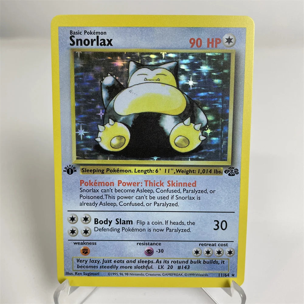 Holographic PKM Collection Cards PTCG Proxy Card Blue Core Paper Card Kids PKM Vaporeon/SnorlaxDragonite/Blastoise