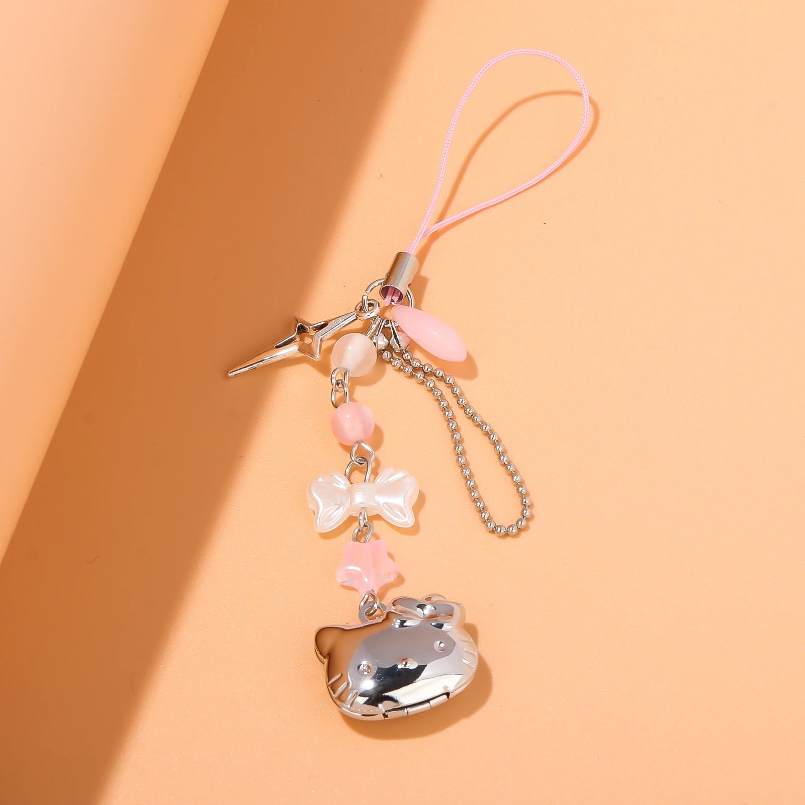 Anime Sanrio Hello Kitty Keychain Bag Phone Charm Lolita Goth Purse Decor Nostalgia
