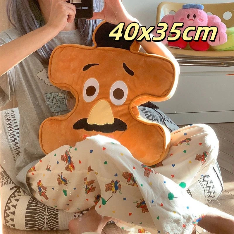 Toy Story Puzzle Plushies Buzz Lightyear Woody Alien Stuffed Anime Throw Pillow Back Cushion Sofa Bed Home Decor Birthday Gifts