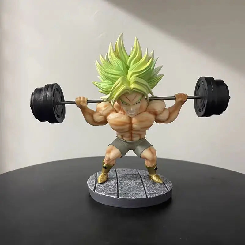 16cm/6.2inch Dragon Ball Anime Figure Fitness Broly Action Figurine Statue Model Statue Collection Decoration Toys Birthday Gift