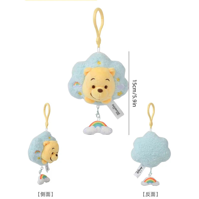 Disney Winnie the Pooh Plush Toy Backpack Pendant Children's Toy Soft and Comfortable Doll keyring Birthday Present