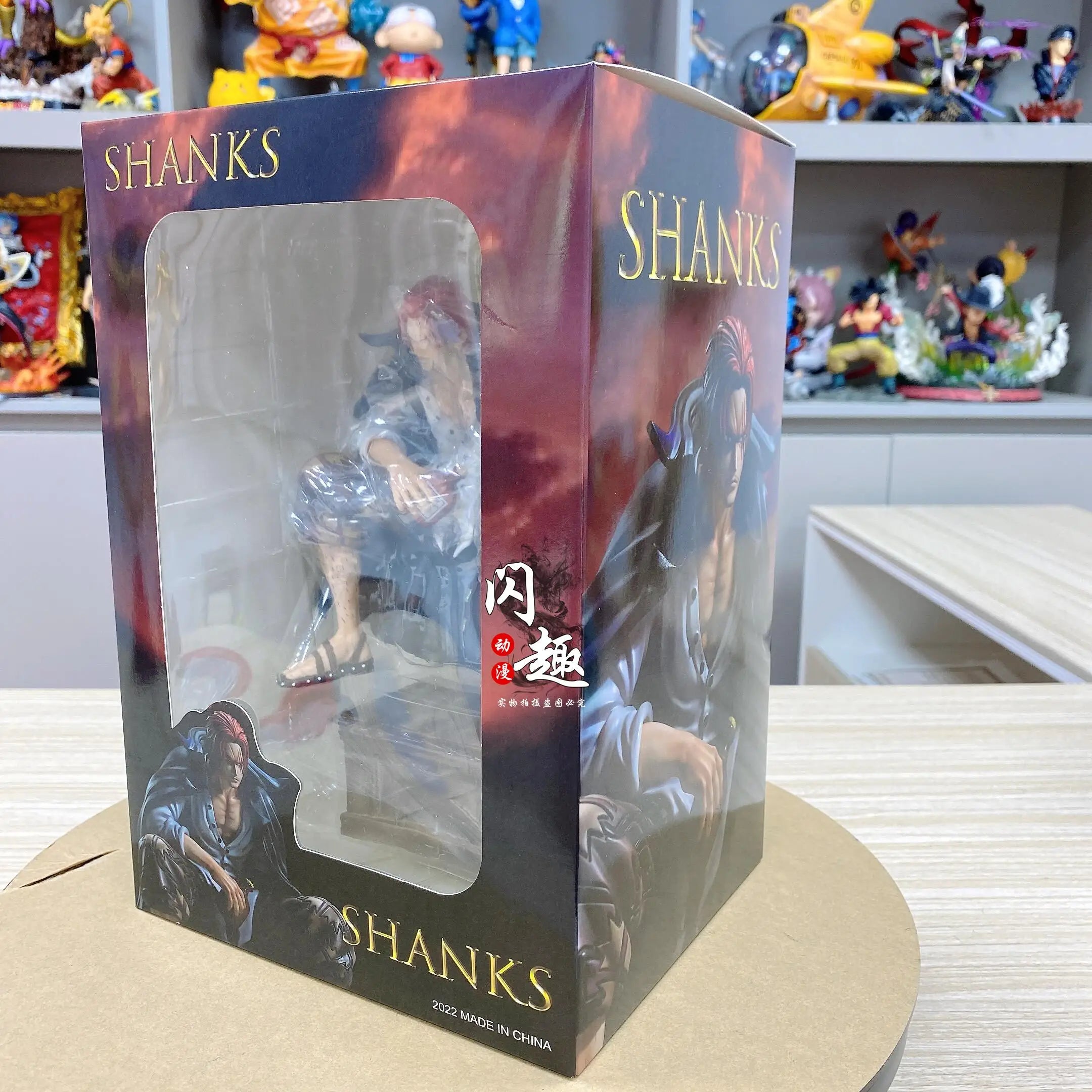 17cm One Piece Shanks Anime Figures Film Red Yonko Red Hair Shanks Action Figure PVC Statue Figurine Model Decoration Doll Toys