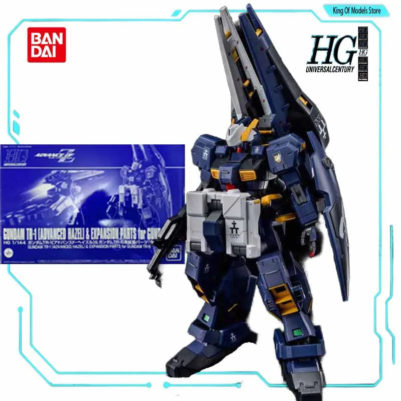 Bandai Original Model Kit HGUC 1/144 HAZEL CUSTOM EXPANSION FOR GUNDAM TR-6 Anime Action Figure Assembly Model Toy for Boy Gifts