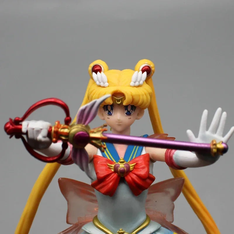 35cm Sailor Moon Figure Tsukino Usagi Action Figures Pvc Statue Model Collection Desk Ornament Standing Toys Girl Birthday Gifts