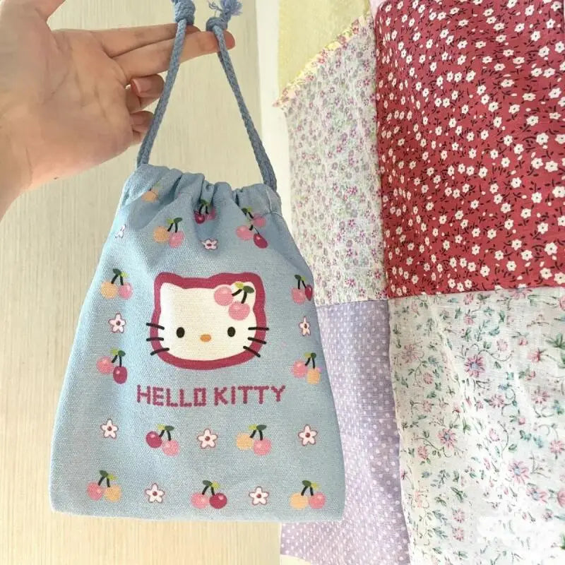 NEW Cute HelloKitty Storage Bundle Pocket Portable Change Toilet Bag Women's Small Bag Large Capacity Makeup Bag girl gifts
