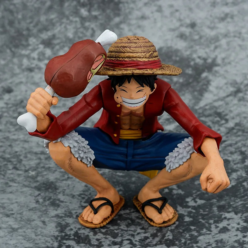 15cm One Piece Anime Figures Straw Hat Monkey D Luffy Action Figure Model Pvc Statue Doll Statue Model Collection Toys Gift