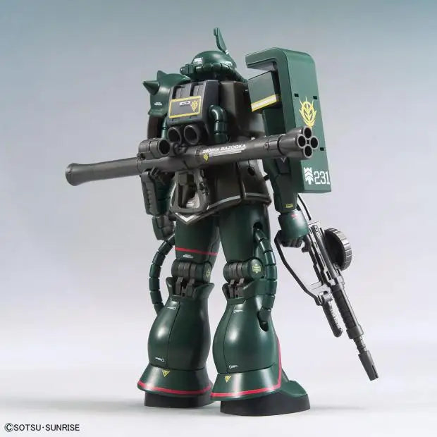 Bandai HG MS-06 ZAKU II GUNDAM Anime Action Figure Assembly Model Toy Gift Children Boy