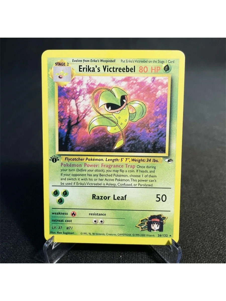 Pokémon Cards Foil Flash Card Neo Destiny Series Celebi Dark Donphan Light Flareon Collection Cards Model Toy Gifts Proxy Card