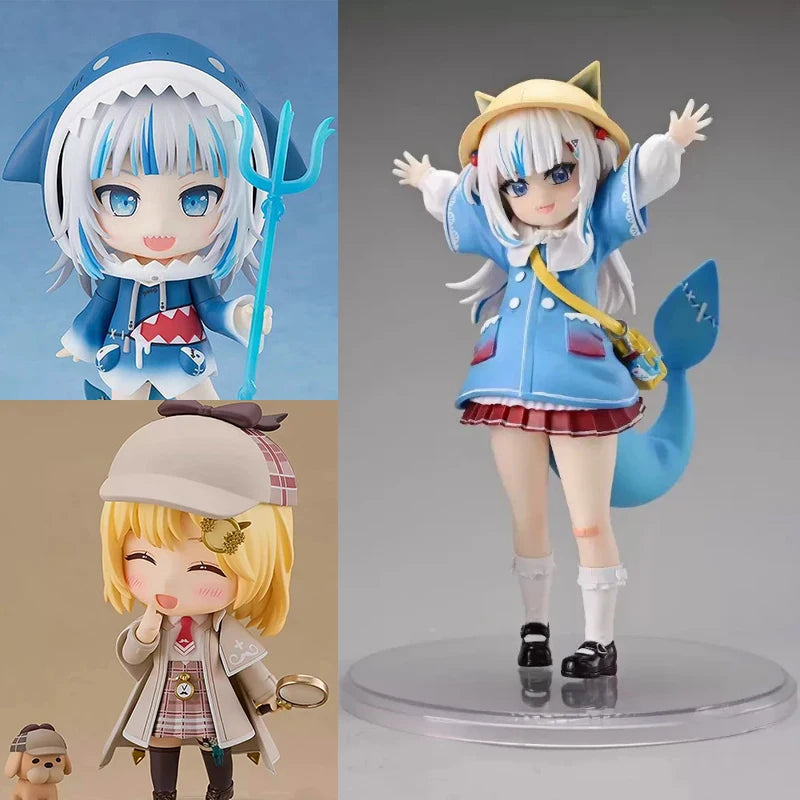 Anime Cute Shark Hololive Action Figure Gk Kawaii Gawr Gura Figure Kindergarten Ver Figurine PVC Collectible Peripheral Gifts