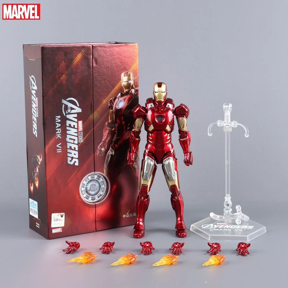 ZD Toys Iron Man Action Figure Iron Patriot MK1-7 MK17 MK33 MK85 MK30 War Machine Legends Avengers Tony Stark Collect Toy Gift