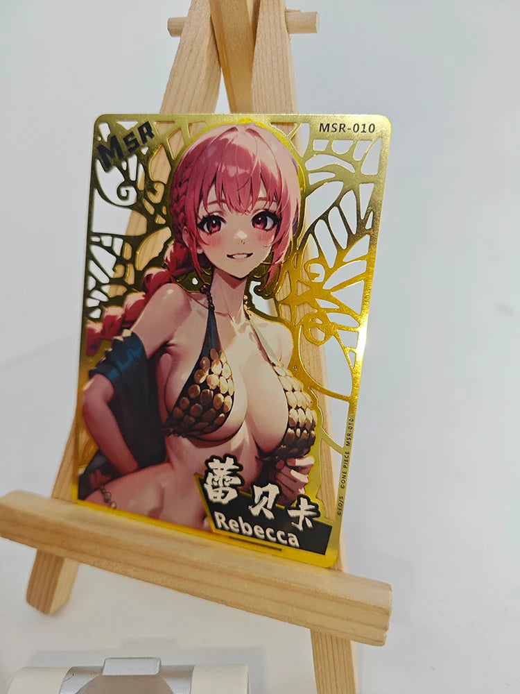 One Piece Cards MSR Metal Cards Nami Vivi Perona Uta Yamato Hancock Boy Anime Collectible Cards Christmas Birthday Present