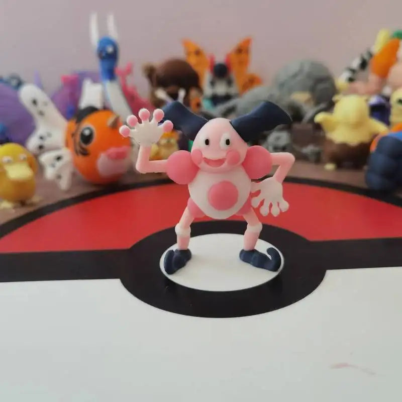 Cartoon Character Mr.Mime Scale World 1:20 Action Figure 3d Print Model Cute Doll Desktop Collection Decoration Kid Toy Gift