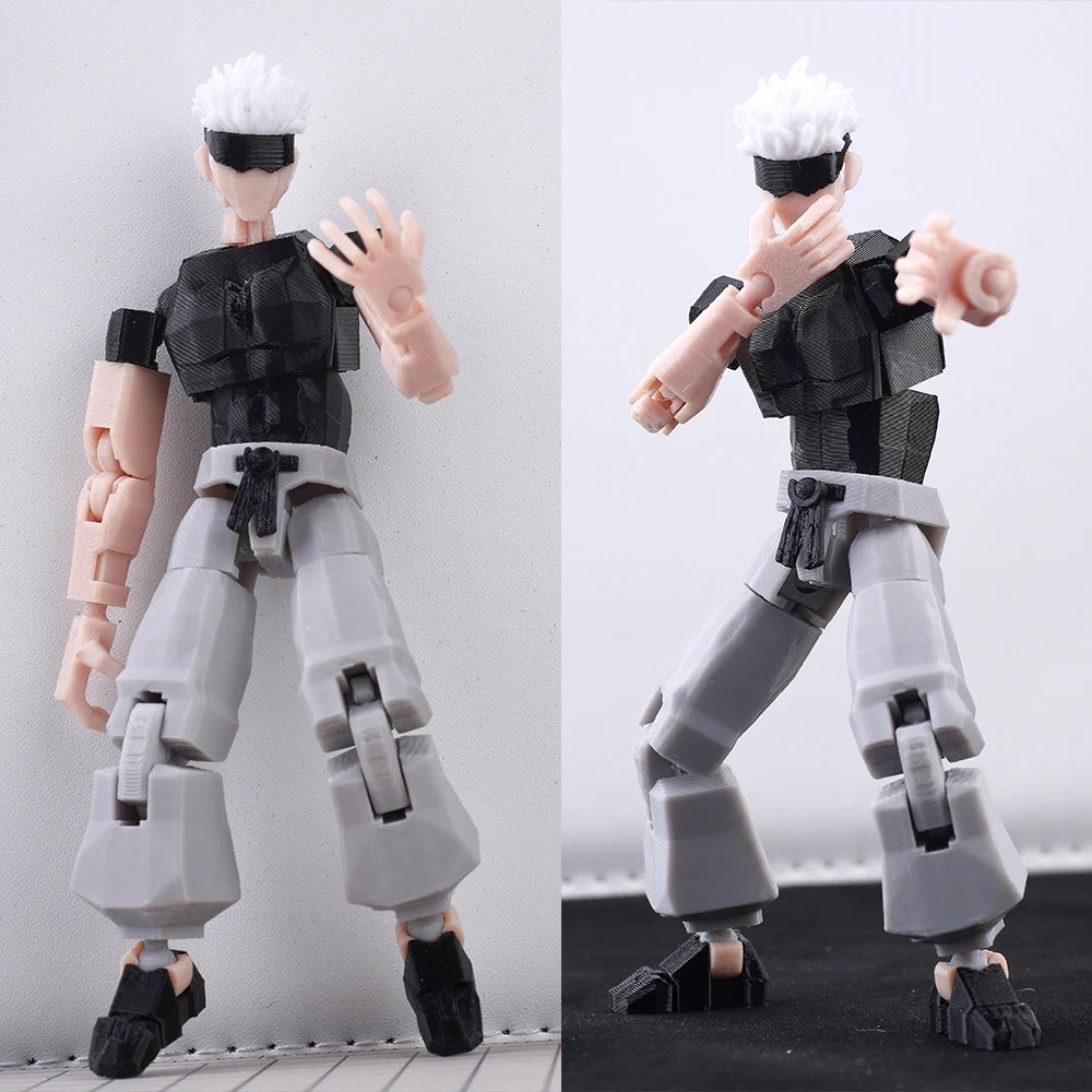 VIP-Dropshipping 9L3D Printed Anime Characters Lucky Dummy 13 Action Figures Multi-Jointed Movable Shapeshift Mannequin Toys