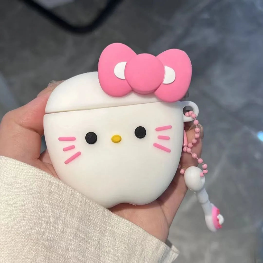 For Airpods 4 Earphone Silicone Case For Airpods Pro2 Protective Cartoon Cover For Air pod 1 2 3rd airpods4 Bags
