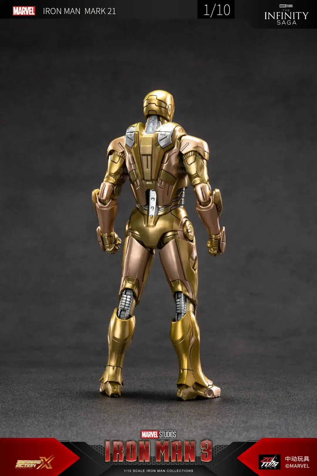 ZD Toys Iron Man Series Blacklash Figures 1/10 MK33 MK39 MK17 MK21Action Figurines Movie Statue Model Adult Collect Gift
