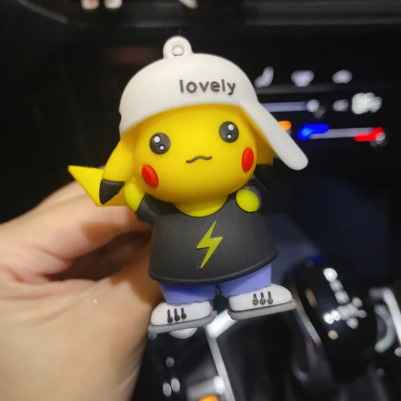 Anime Pokemon Cartoon Pikachu Psyduck Action Figures Car Air Outlet Perfume Clip Decor Auto Air Freshener Interior Accessories