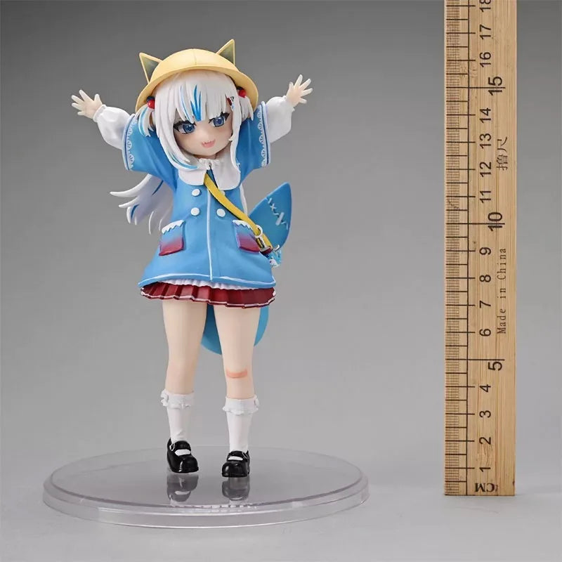 Anime Cute Shark Hololive Action Figure Gk Kawaii Gawr Gura Figure Kindergarten Ver Figurine PVC Collectible Peripheral Gifts