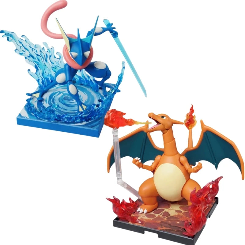 Pokémon Building Blocks Charizard Ceruledge Meowscarada Greninja Assembled Movable Model Ornament Toy Collection Gift