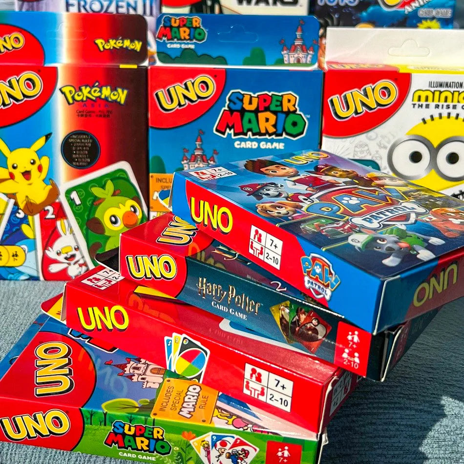 2025UNO FLIP! Pokemon Board Game Anime Cartoon Pikachu Figure Pattern Family Funny Entertainment uno Cards Games Christmas Gifts