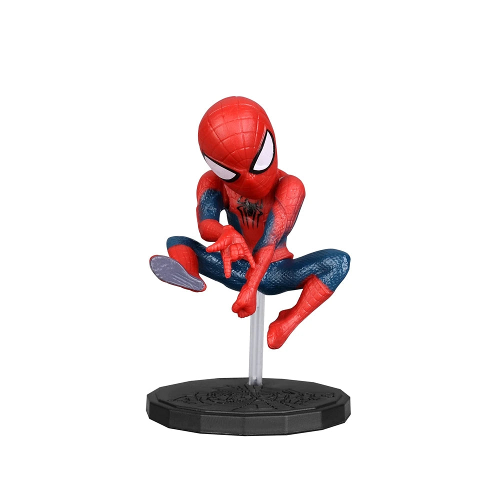 Disney Movie Superhero Spider 4pcs/Set 6-8cm Action Figure Anime Decoration Collection Figurine Mini Doll Toys Model Children