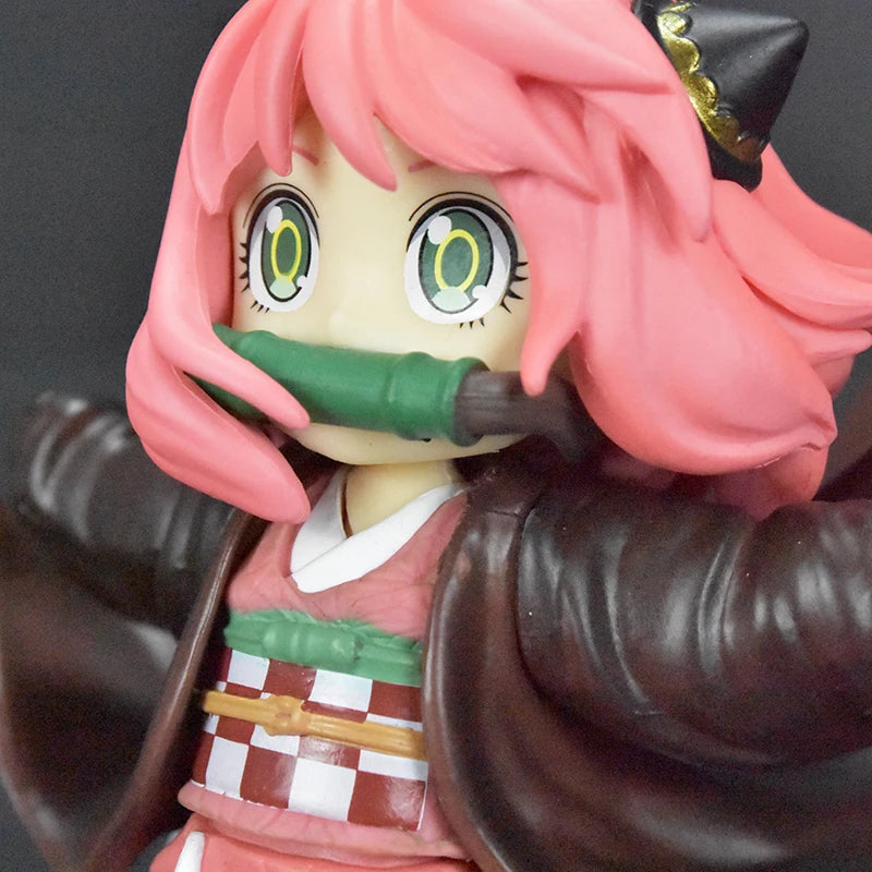 12cm SPY×FAMILY Figurine Anya Forger Action Figures Cos Running Kamado Nezuko Cute Maiden Anime PVC Model Collection Toys Gifts