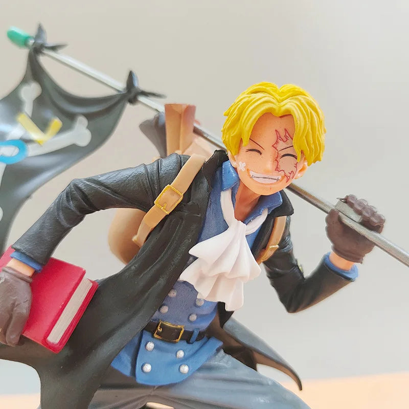 Bandai One Piece Figure Luffy Three Brothers 3PCS/Set Of Sabo Ace Luffy Anime Model Office Decorations Children Collection Gift