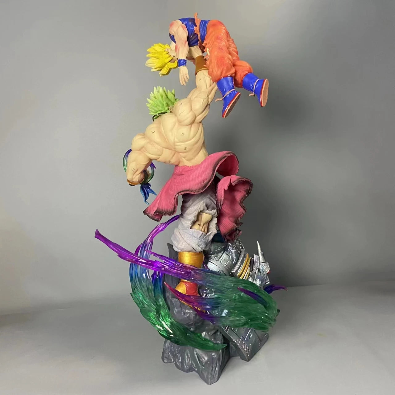Broli Vs Goku Anime Figure Dragon Ball Broli 28cm Figurine Pvc Statue Model Doll Desk Decoration Collectible Toys Christmas Gift Dragon Ball Collectible Figure