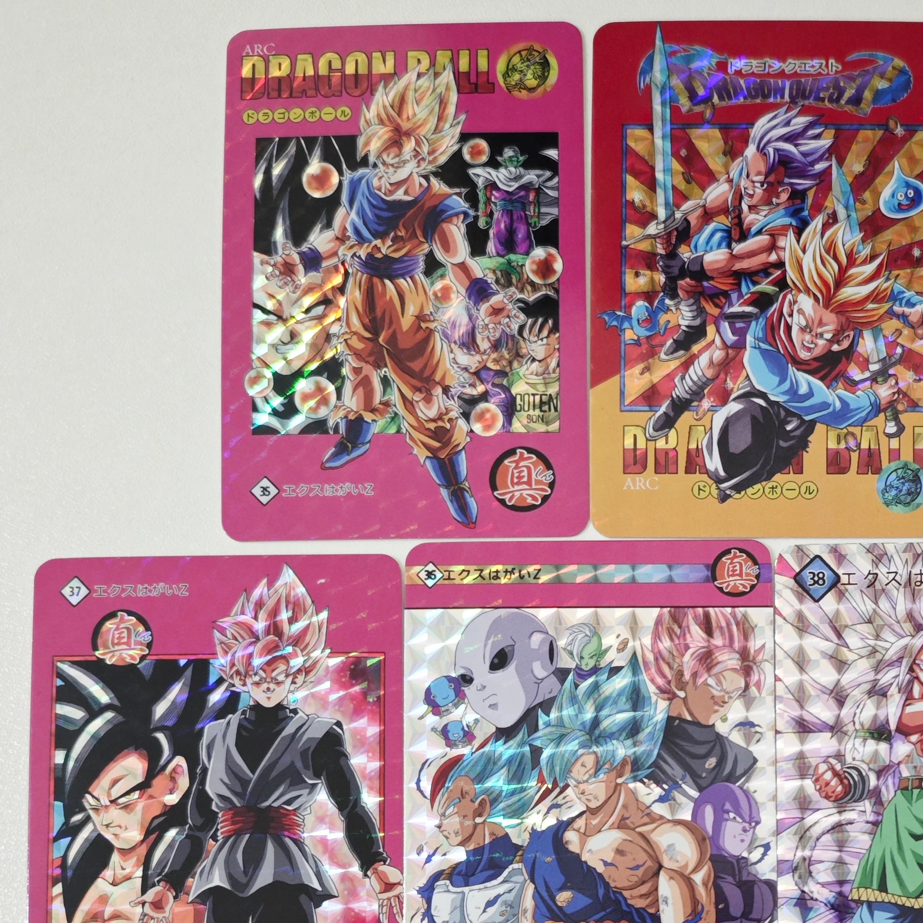 11Pcs/set Diy Dragon Ball Super Saiyan Collection Card Grid Flash Son Goku Vegeta Iv Fierce Fight Anime Cards Gift Toys