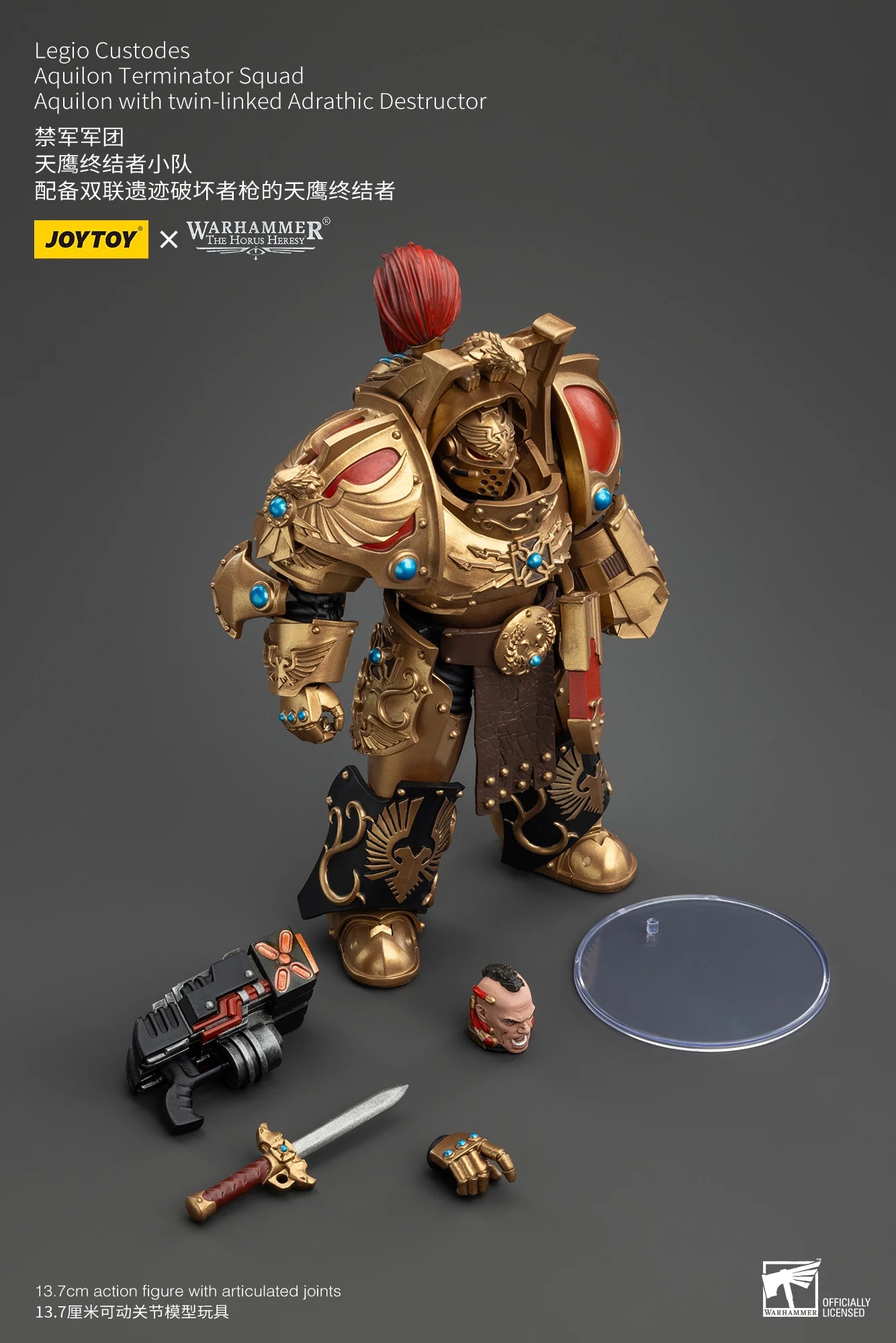 JOYTOY Warhammer 30k 1/18 Action Figures Legio Custodes Aquilon Terminator Squad Toy Collection Figure