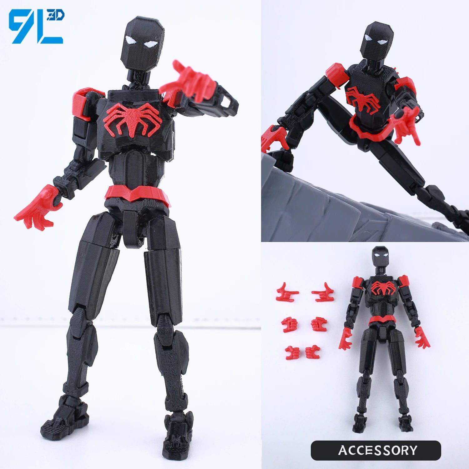 VIP-Dropshipping 9L3D Printed Anime Characters Lucky Dummy 13 Action Figures Multi-Jointed Movable Shapeshift Mannequin Toys