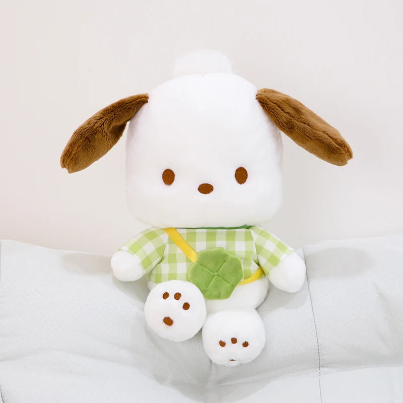 Genuine Anime Sanrio Pochacco Dog Stuffed Toys Cute Plush Toys Plushies Kawaii Throw Pillow Dolls Birthday Gifts For Girls Kids