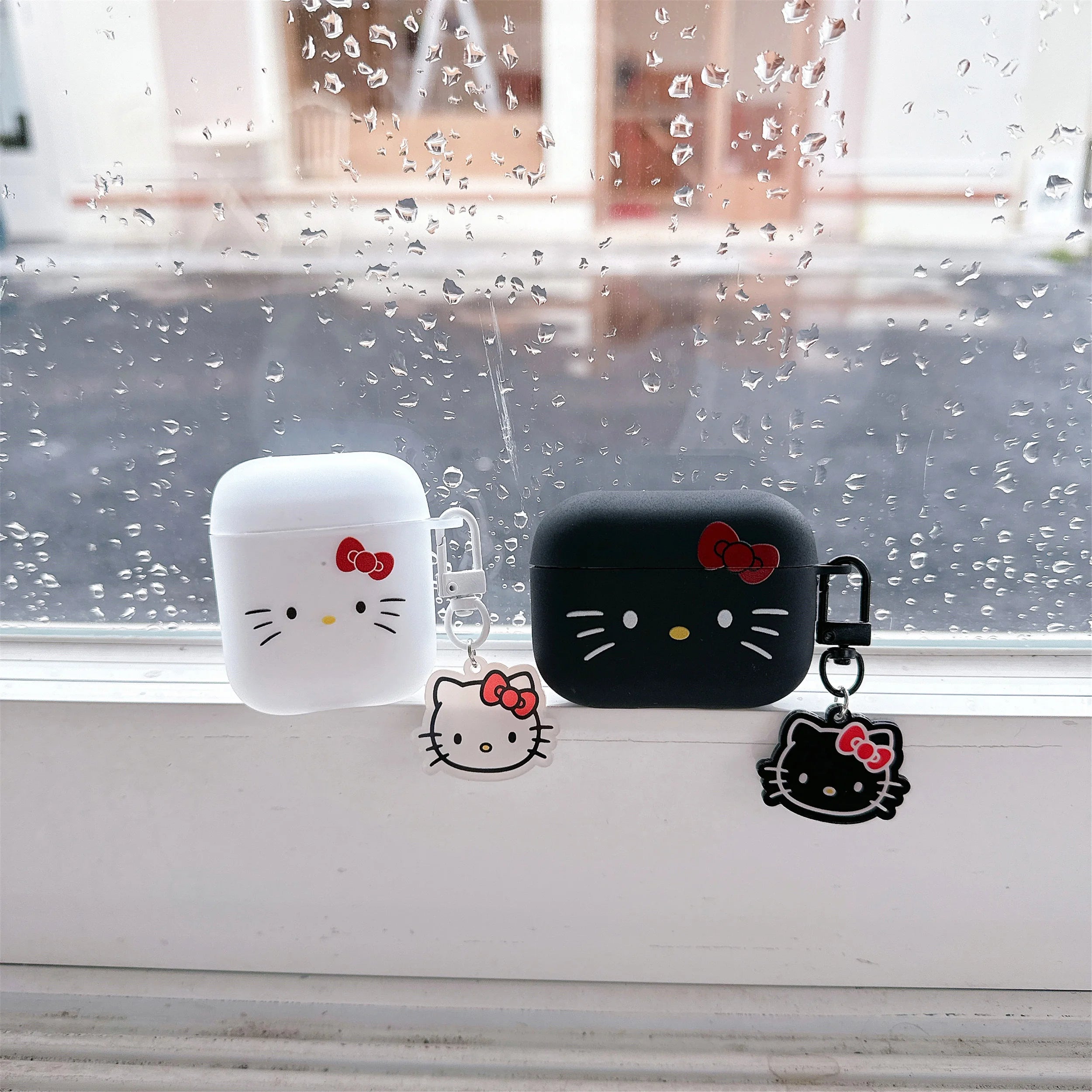 For Airpods 1 2 3 4 Pro Pro 2 Hello Kitty Matte TPU Earphone Case Accessories Cover