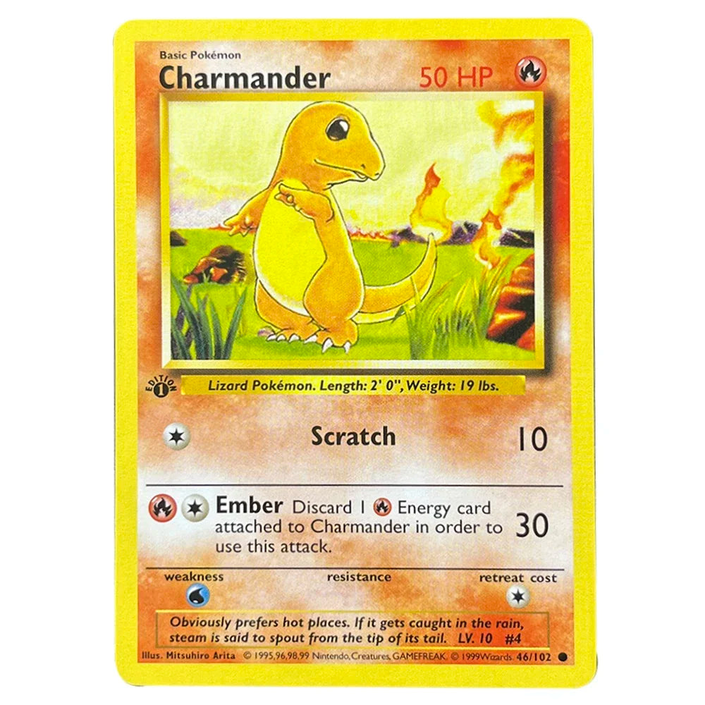 Base Set Proxy Card Foil 102 Cards Jungle Fossil Charizard Energy Blastoise Venusaur Charmelon Gengar Board Games Whole Set