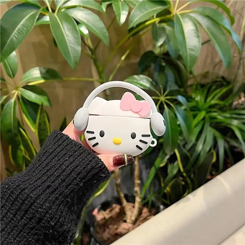 Hello Kitty Sanrio Earphone Protective Case Cute Girl for Airpods 1 2 3 Pro 2 Soft Kawaii Bluetooth Earphone Case Gift