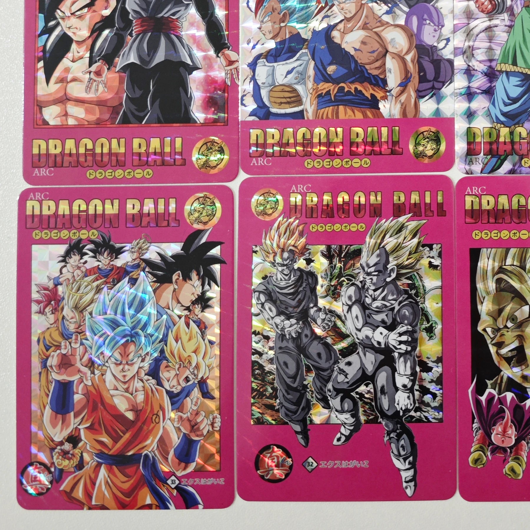 11Pcs/set Diy Dragon Ball Super Saiyan Collection Card Grid Flash Son Goku Vegeta Iv Fierce Fight Anime Cards Gift Toys