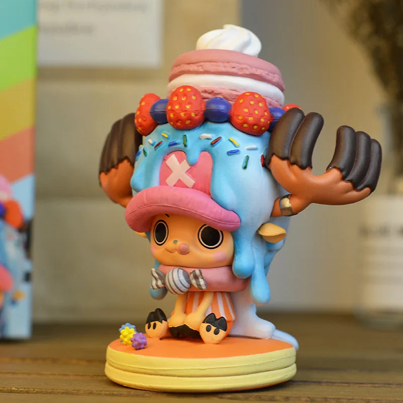 11cm Anime Figure One Piece Tony Chopper Candy and Crown Version Action Figure 15th Anniversary Collection Model Kids Toys