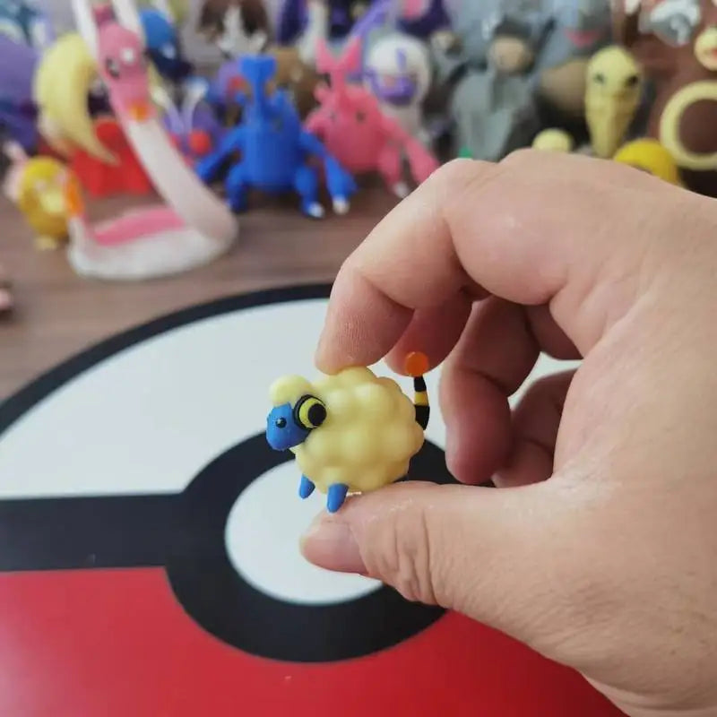 Anime Mareep Flaaffy Ampharos Figure Proportion World Diy 3D Printing Cute Cartoon Character Desktop Model Children Gift
