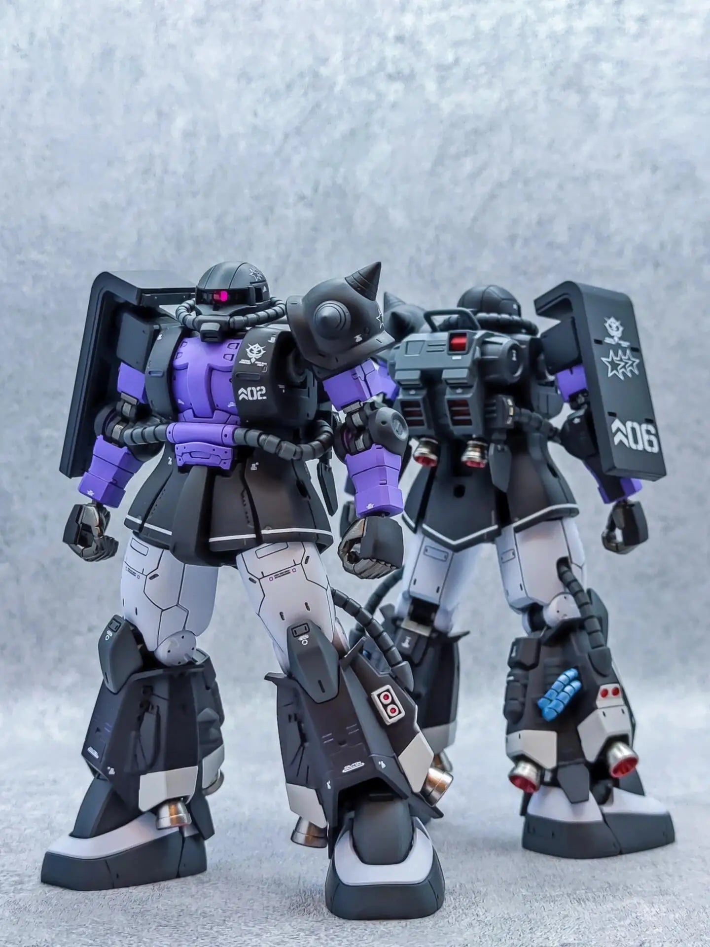 Gaogao Hg 1/144 Zaku Ms-06R-1A Assembly Model Action Model Kit 005 003 Zaku Ii High Sniper Rifle Axe Cannon Mobility Type Robot