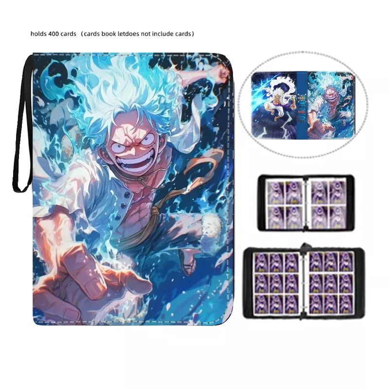 Anime 40-900pcs One Piece Luffy Zoro Card Book Pu Super Large Capacity Card Binder Display Game Collection Card Kids Toy Gift