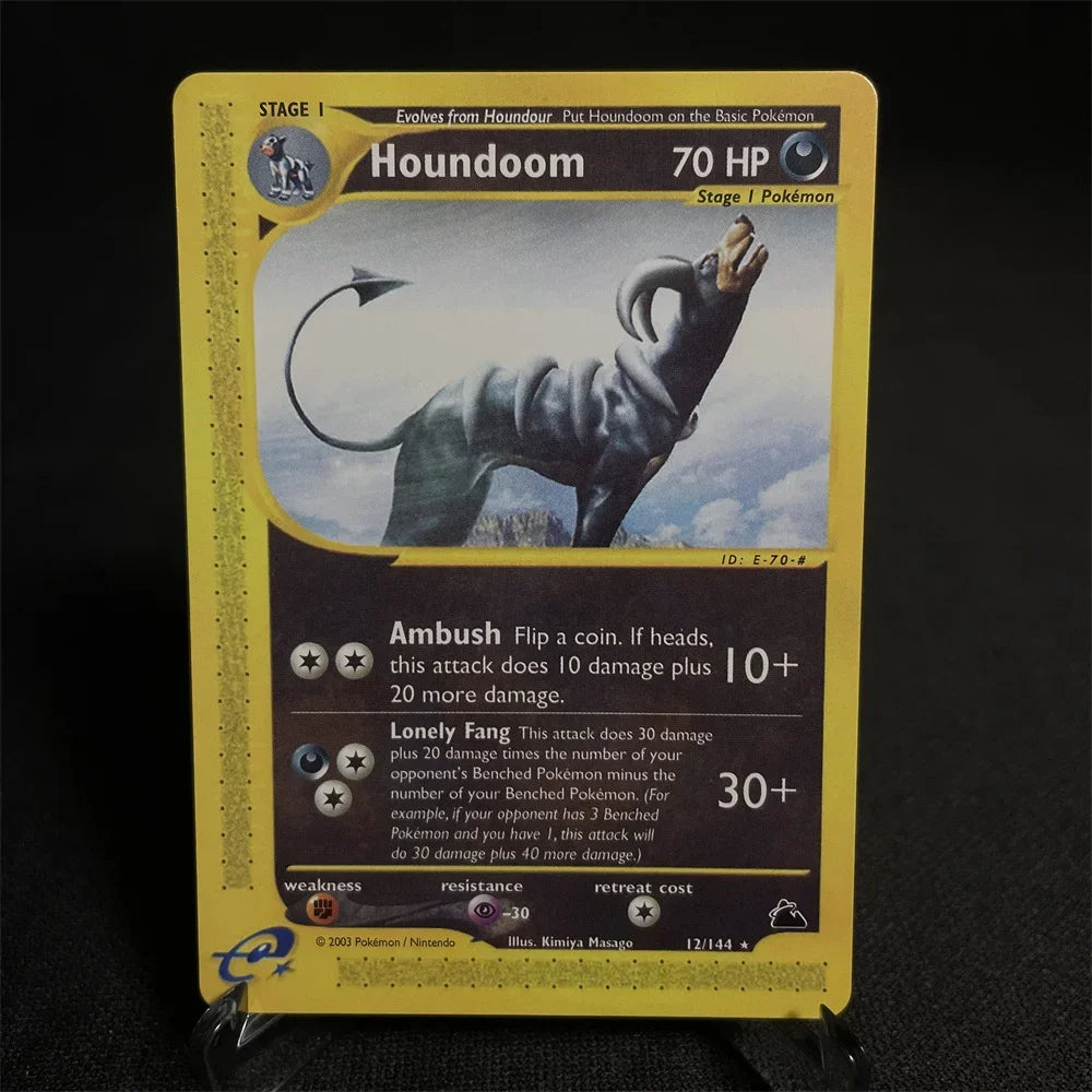 Pokemon Card Shining Card Gym Series Houndoom Jolteon Umbreon Gyarados Snorlax Steelix Piloswine Gift Kids Toys Proxy Card