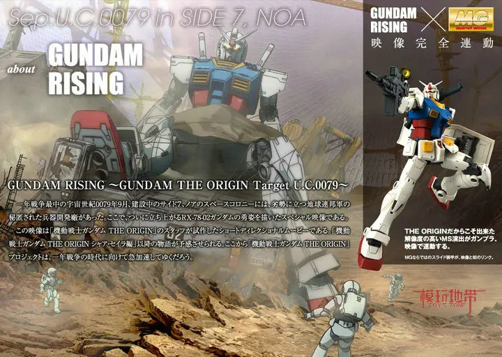 BANDAI Original MG 1/100 Model RX-78-2 GUNDAM THE ORIGIN VERSION Assemble Model Action Figures