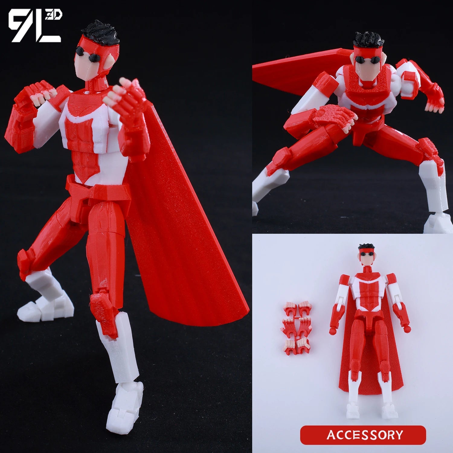 VIP-Dropshipping 9L3D Printed Anime Characters Lucky Dummy 13 Action Figures Multi-Jointed Movable Shapeshift Mannequin Toys