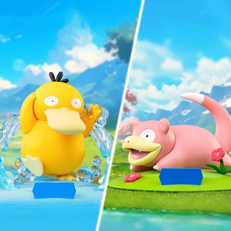 FUNISM Pokemon Action Figures Weezing Sirfetch'd Figurine Psyduck Pichu Anime Model Pocket Monster Toys Gift
