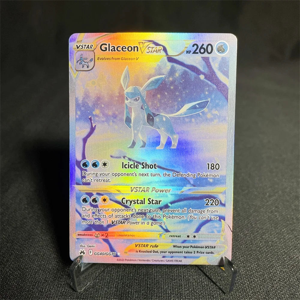 Pokemon Cards Foil Flash Card Sword-shield Series Pikachu Entei Flannery Leafeon Chien-pao Glaceon Collection Cards Proxy Card