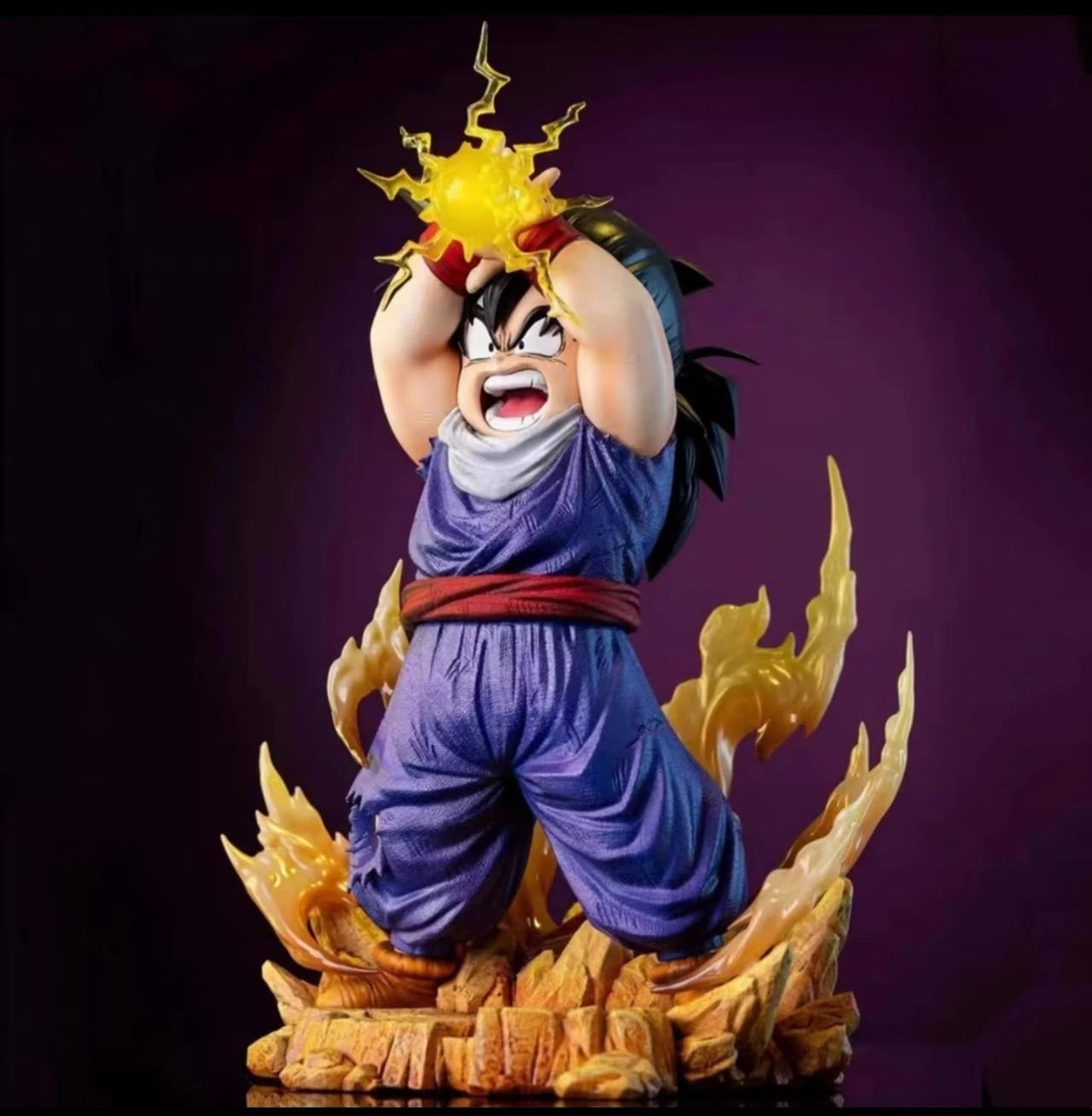 17cm/6.6 inches Dragon Ball cartoon character Magic Flash Gohan PVC Action Figure Figurine Model Collection Decoration Ornaments