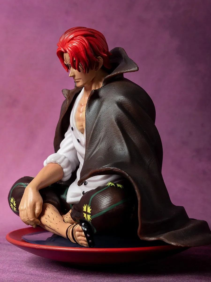 17cm One Piece Shanks Anime Figures Film Red Yonko Red Hair Shanks Action Figure PVC Statue Figurine Model Decoration Doll Toys