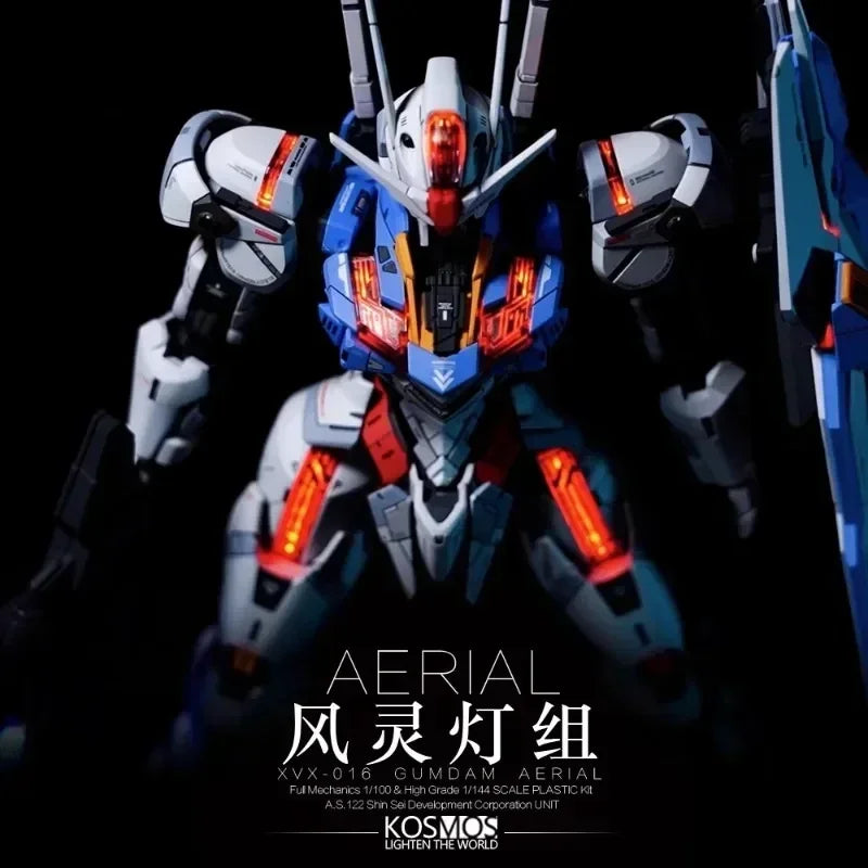 KOSMOS Light World FM 1/100 Aerial Gundam Funnel RGB Led Matrix Magic Light Set Action Toys Figure Gifts