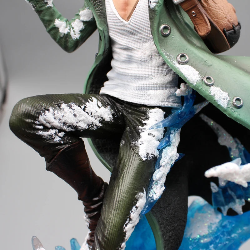 One Piece Aokiji Kuzan Anime Figures 2 Heads 30cm Gk Figurine Pvc LED Luminous Model Statue Collection Toy Christmas Gift