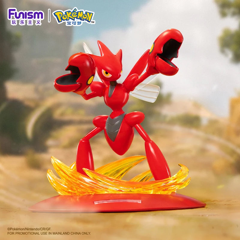 Funism Pokemon Action Figures Scyther Scizor Exquisite Anime Game Figure Collectible Cartoon Model Ornament Toy Gift