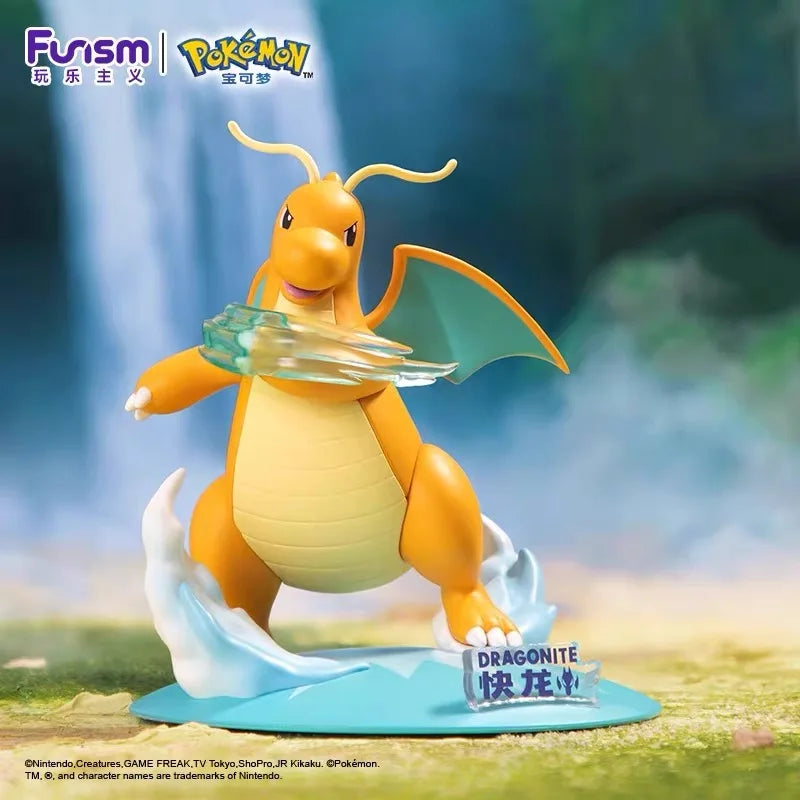 Pokemon Cute Dragonite Mew Dolls  Anime Action Figures Collect Model Ornaments Children's Toy Birthday Gifts